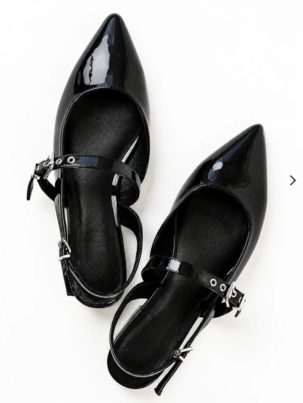MIA Black Aire Slingback Mary Jane Fats with Ankle Strap. NIB. Sz 8